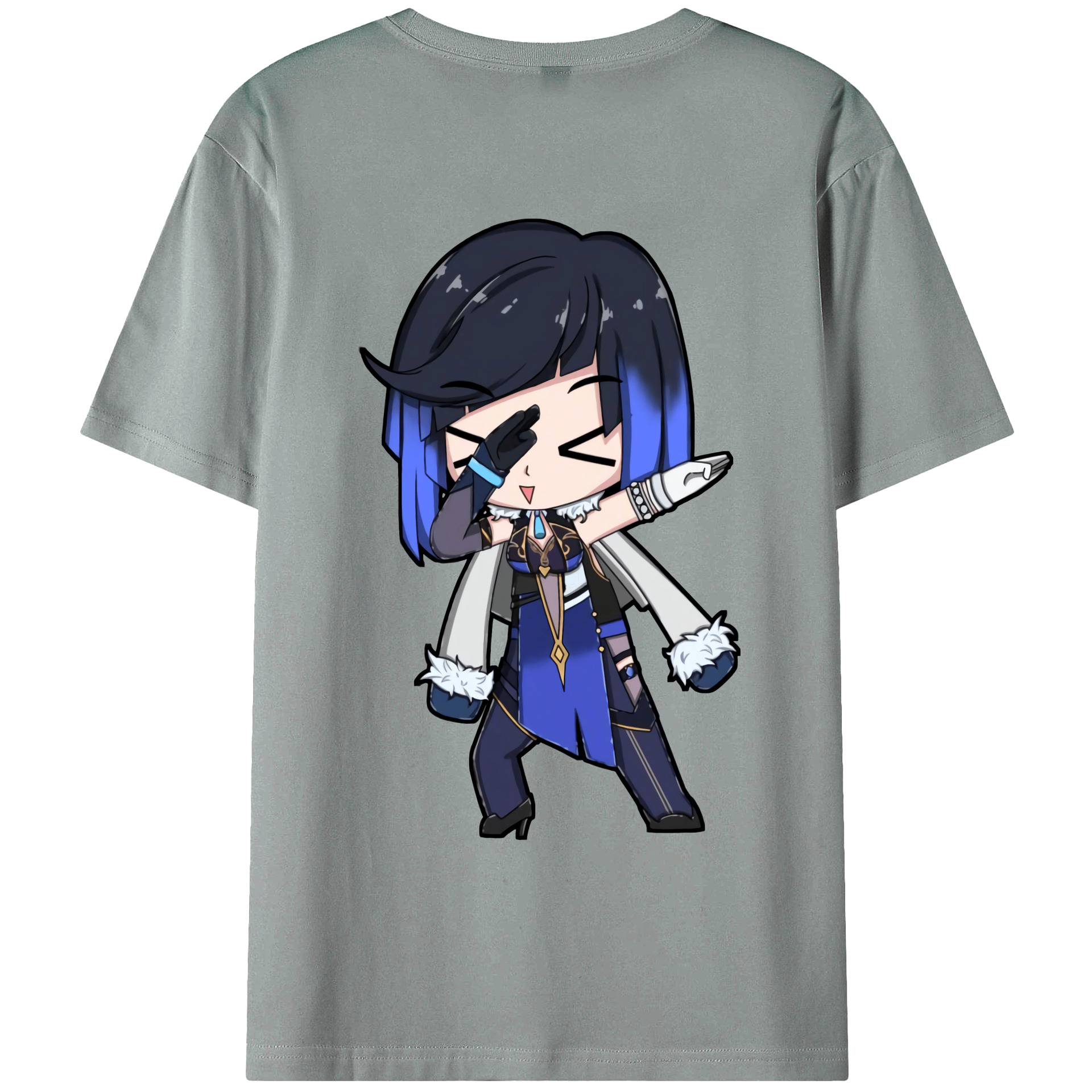 げんし神 夜兰 やらん genshin Yaran 綿100％ メンズ半袖Tシャツ（バックプリント） 通気性